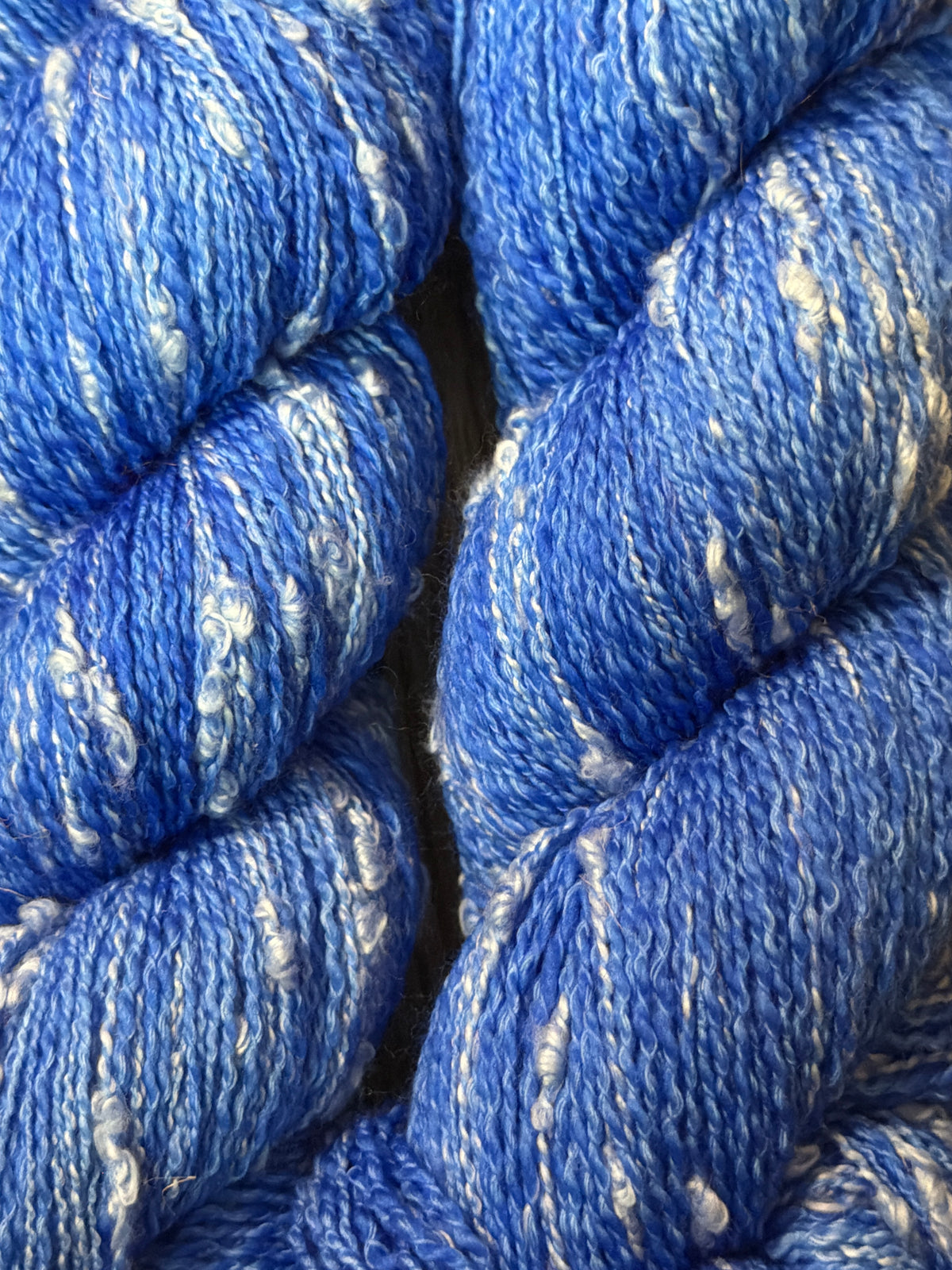 Bright Blue ~ Studio Slub 92/8 Superwash Merino Wool & Peruvian Pima Cotton
