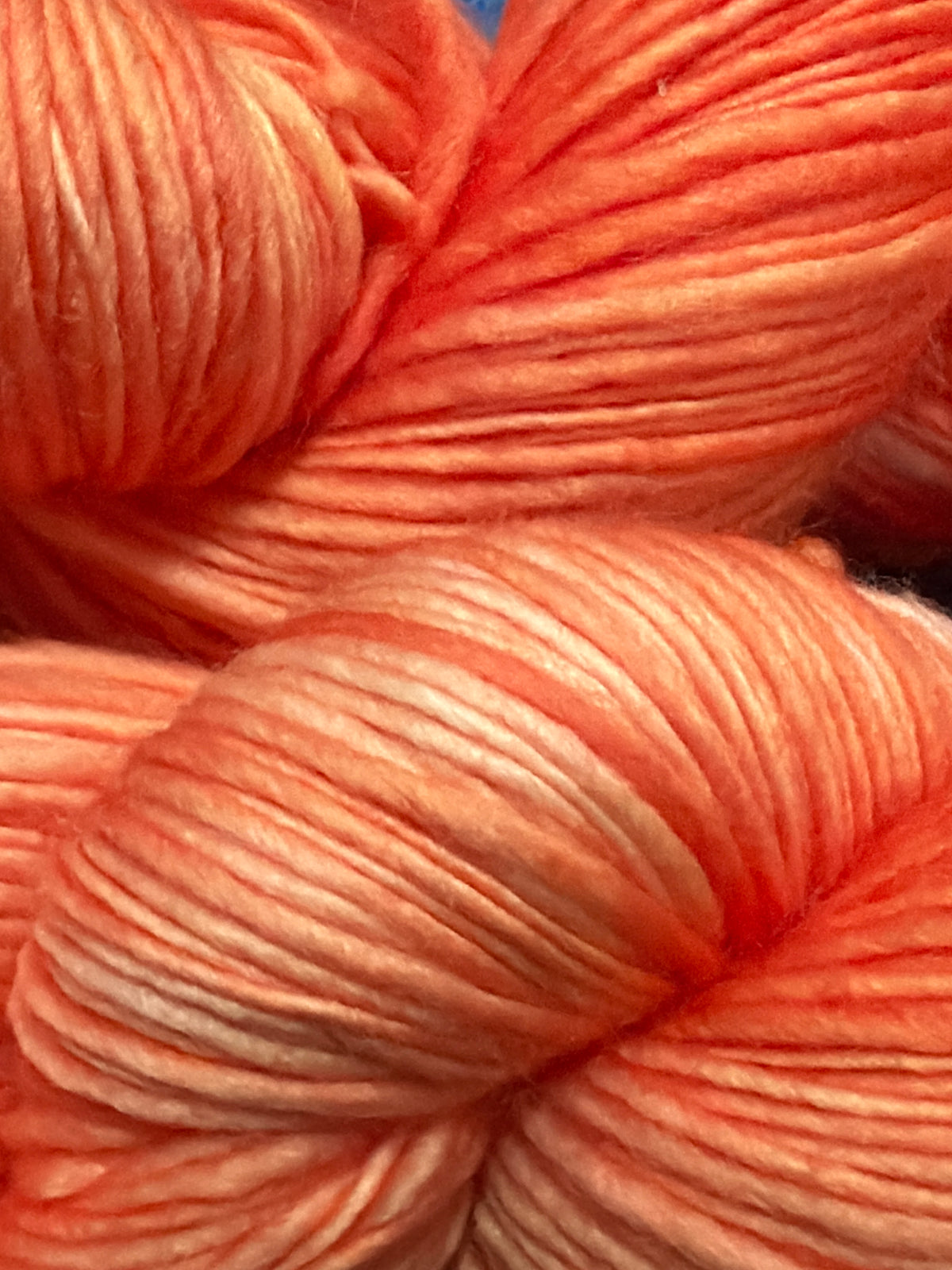 Orange You A Peach~ Christina's Thick N' Thin DK~100% Superwash Merino