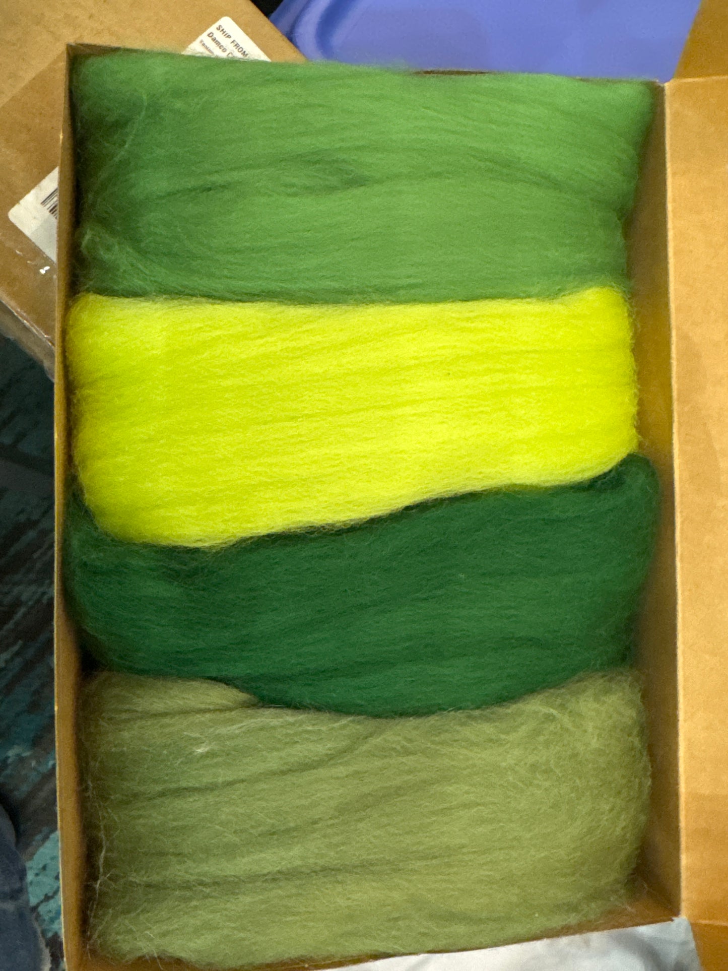 Snack Pak's~4 oz Each Bag~ Merino Shades of Green