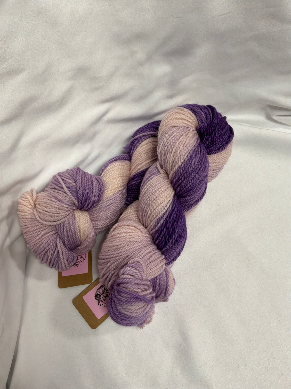 Purple Hues~ Christina's MCN Oooh Yummy! DK~80/10/10 Superwash Merino, Nylon, & Cashmere
