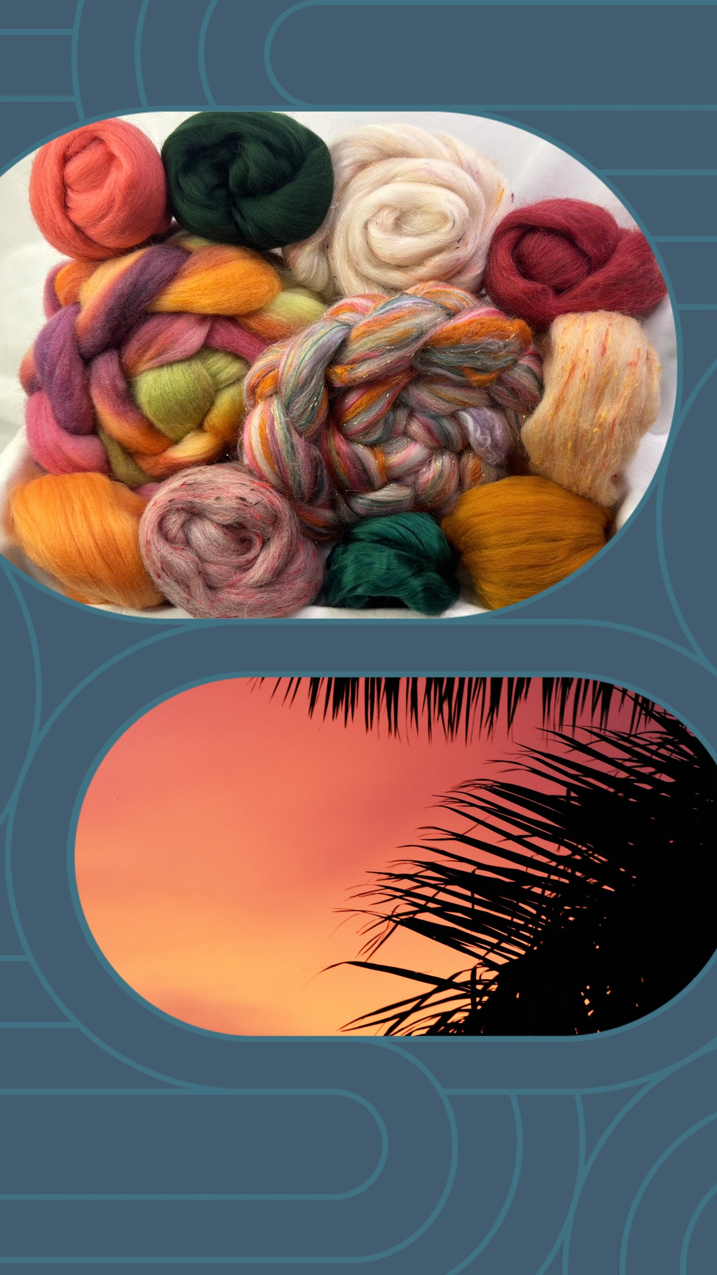 Florida Sunset~Spinning Kit~ 12 Oz Total Weight