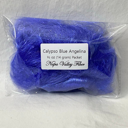 Calypso Blue Angelina Flash Sparkling Blending Fiber, ½ oz
