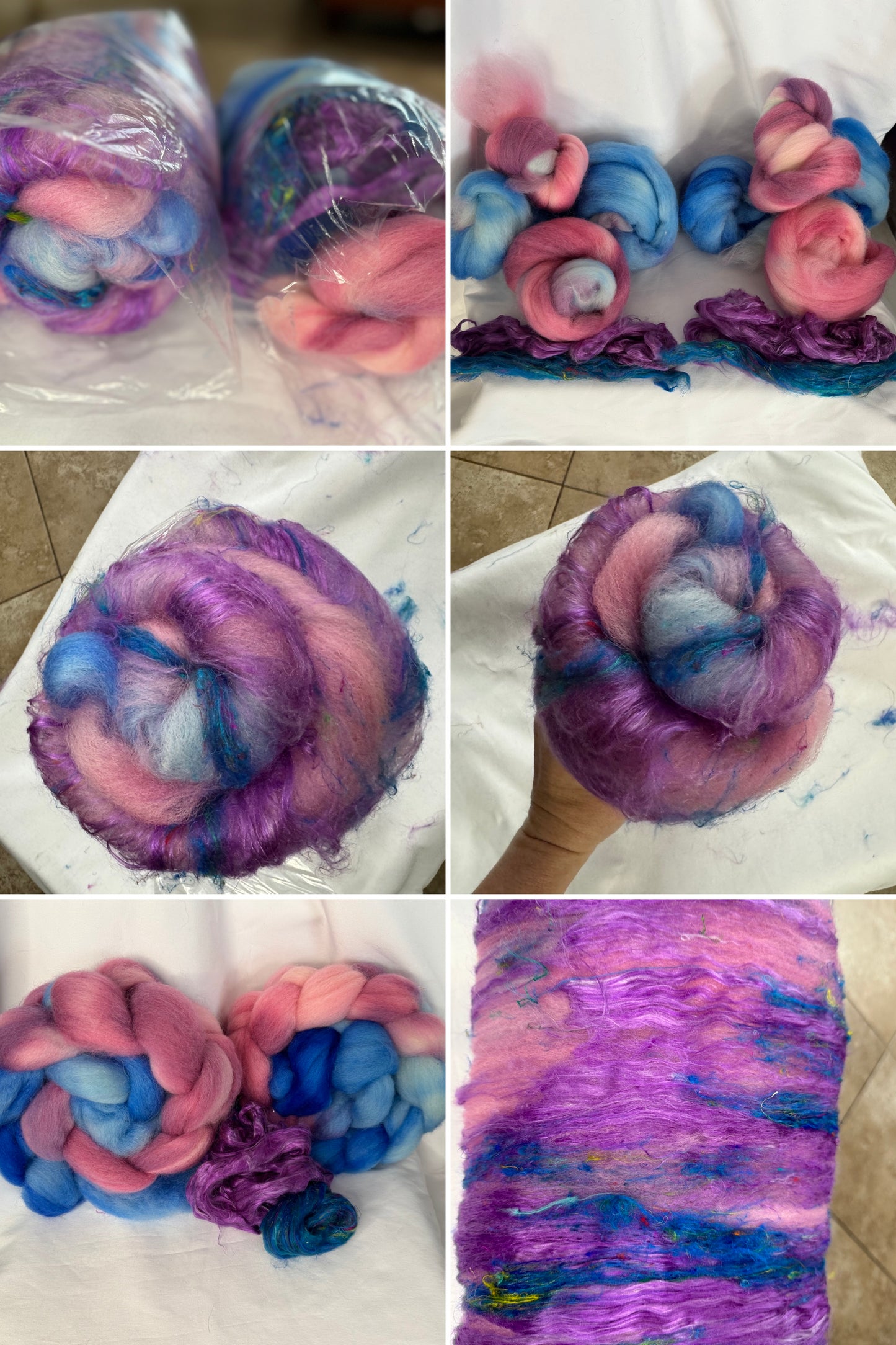 B.Y.O.B~Build your own batt~8 oz Bag of coordinating fibers~May 2025