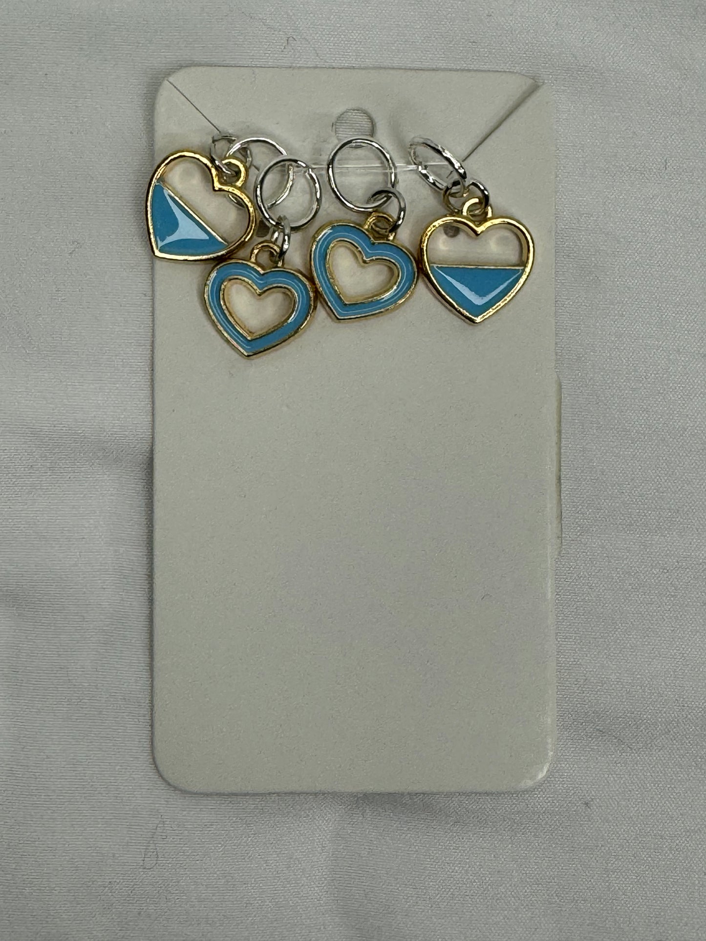 Stitch Marker Set~4 Hearts Marker Set
