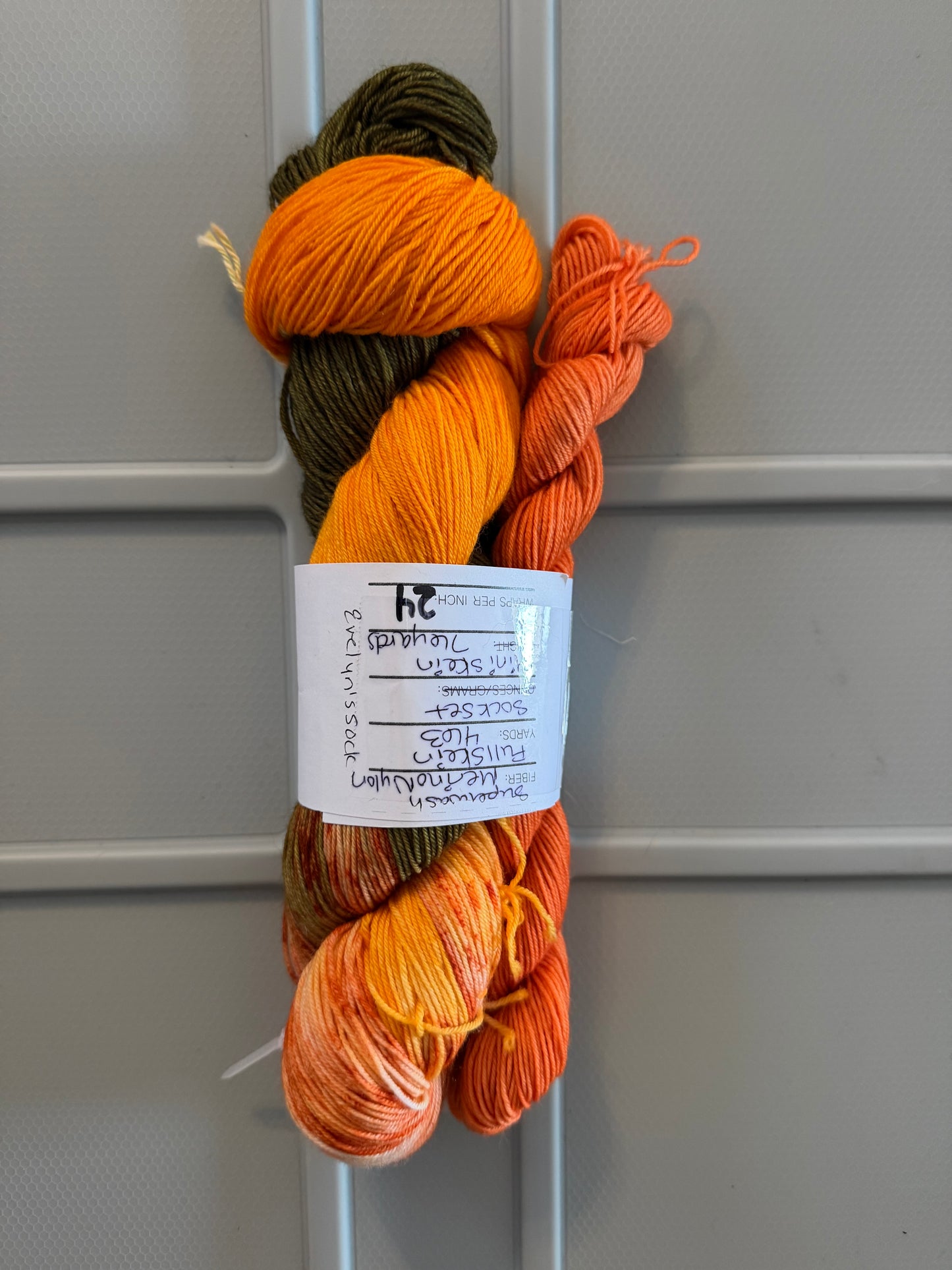 Evelyn's Sock Set~Poppy Fields~Hand Dyed~Superwash Merino Nylon~Full Skein 463 Yards & Mini Skein 92 Yards