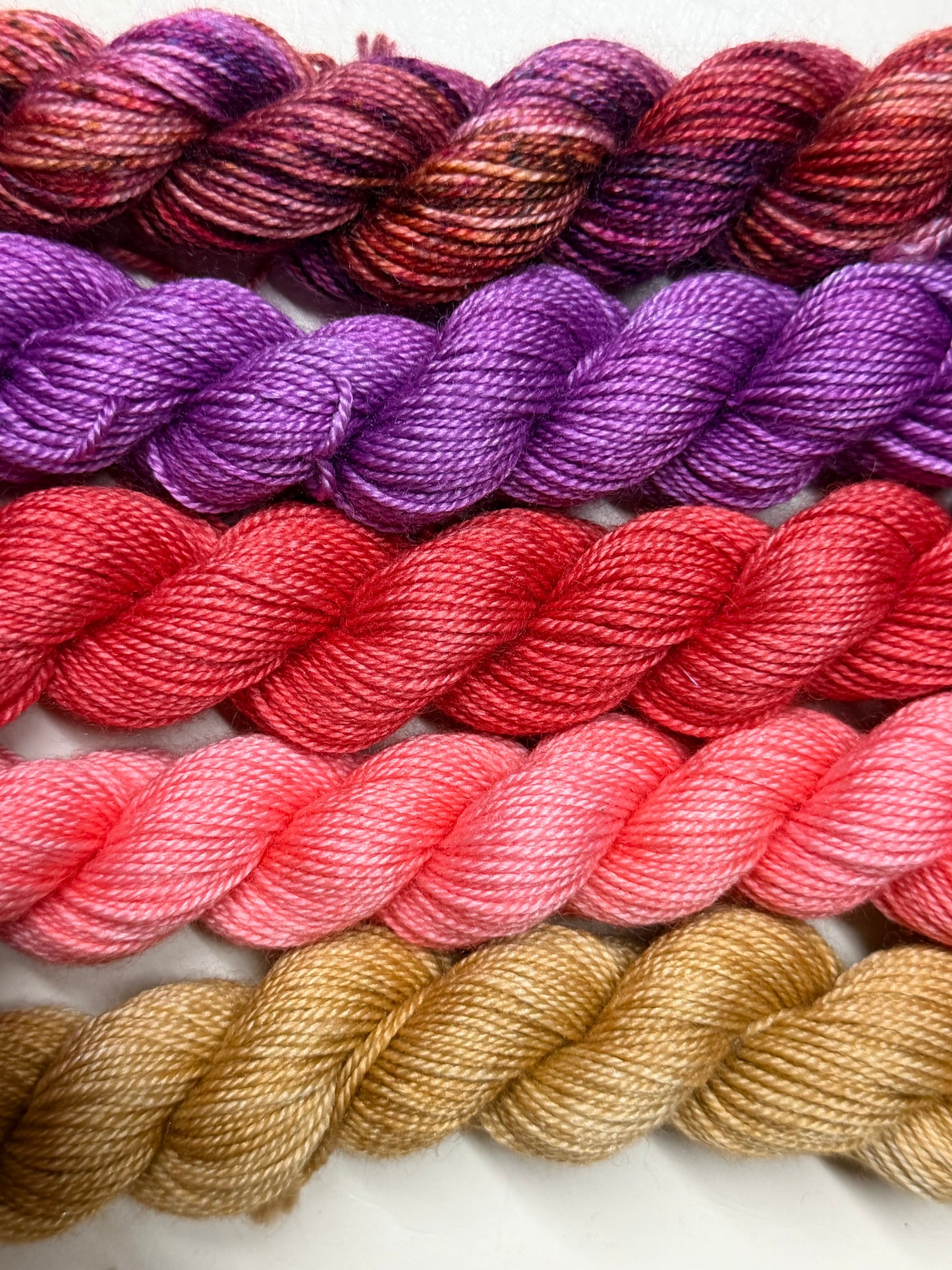 Sonoma Afterglow~Mini Skein Set~Silky Sock~70/20/10~Superwash Merino, Silk & Cashmere