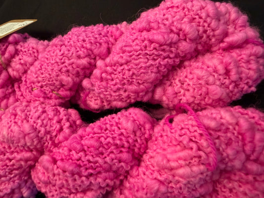 Screamin' Pink~ Christina's Bobble 50/50 Alpaca & Non-Superwash Peruvian Merino