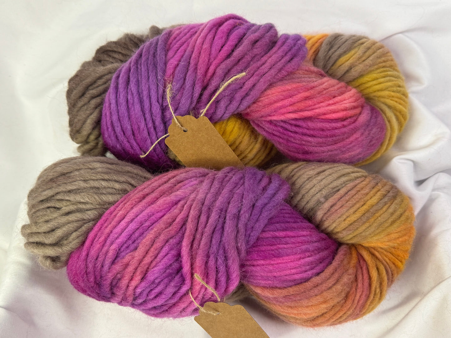 Cheviot Super Chunky Hank~Mood~Hand Dyed~142 Yards