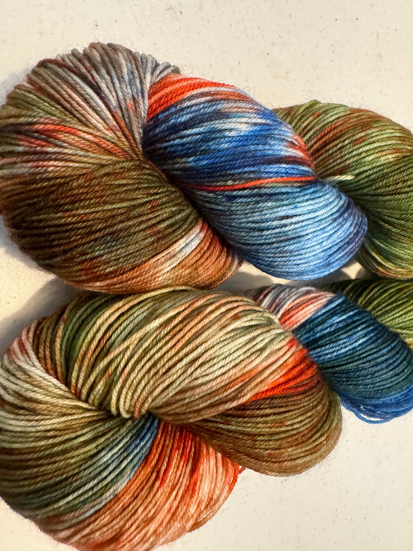 Evelyn's Sock~Horizon~Hand Dyed~Superwash Merino Nylon~463 Yards
