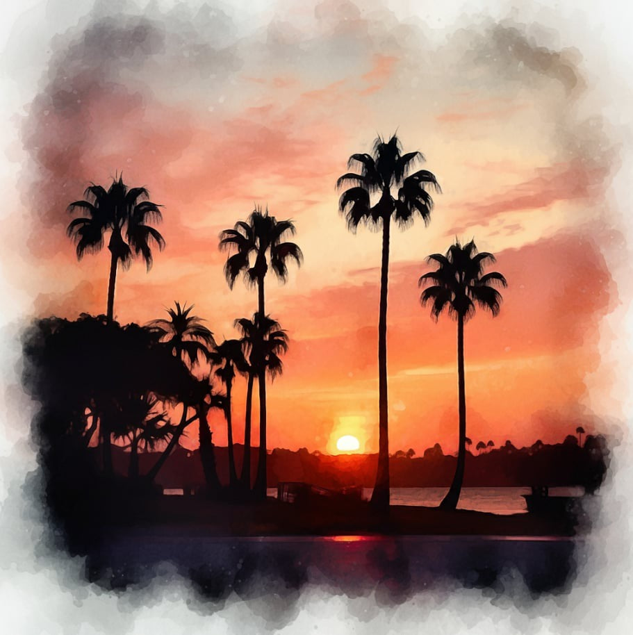 Florida Sunset~Spinning Kit~ 12 Oz Total Weight
