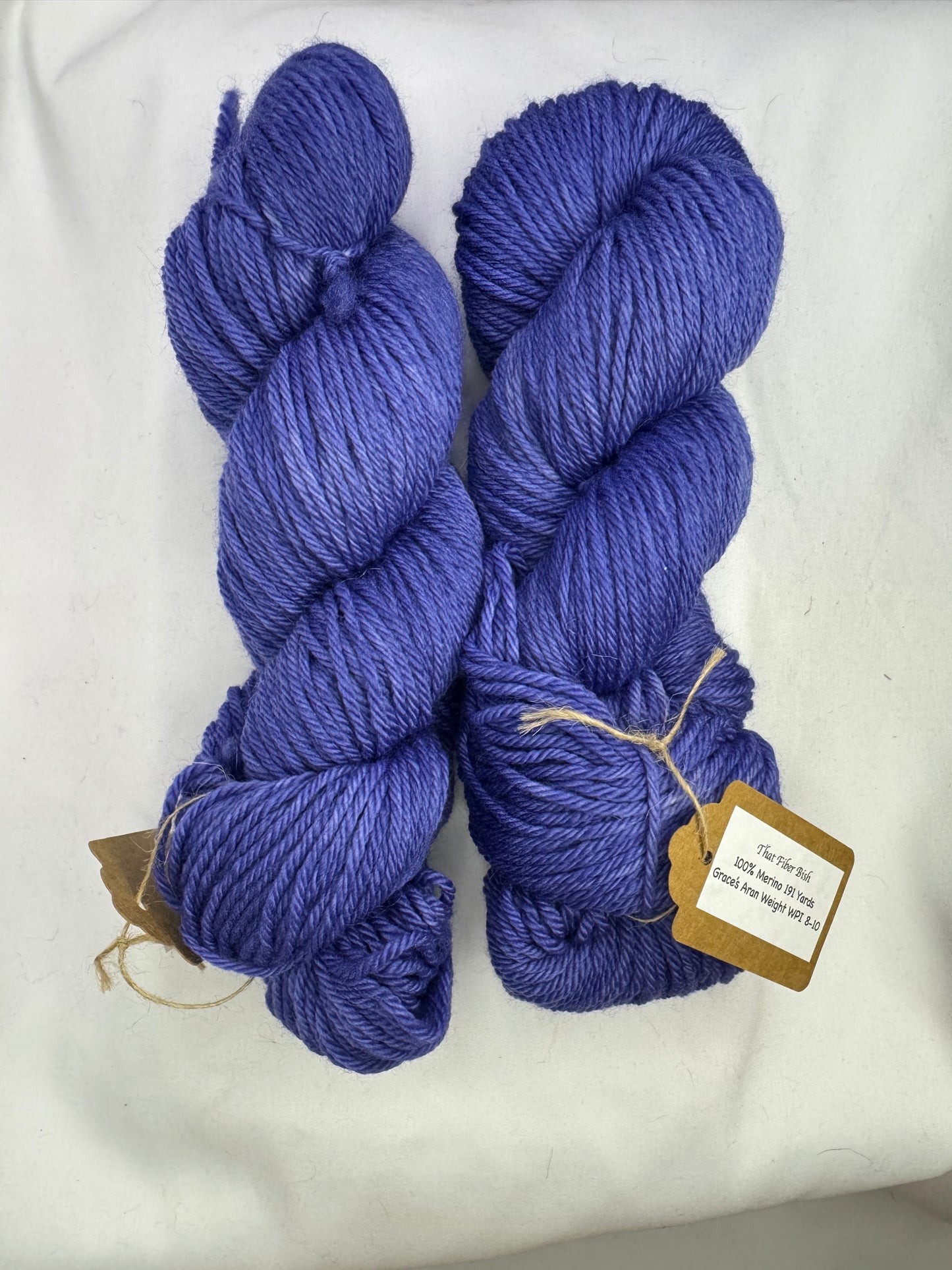 Blue-Berry Colorway~ Grace's Aran Weight~191 Yards