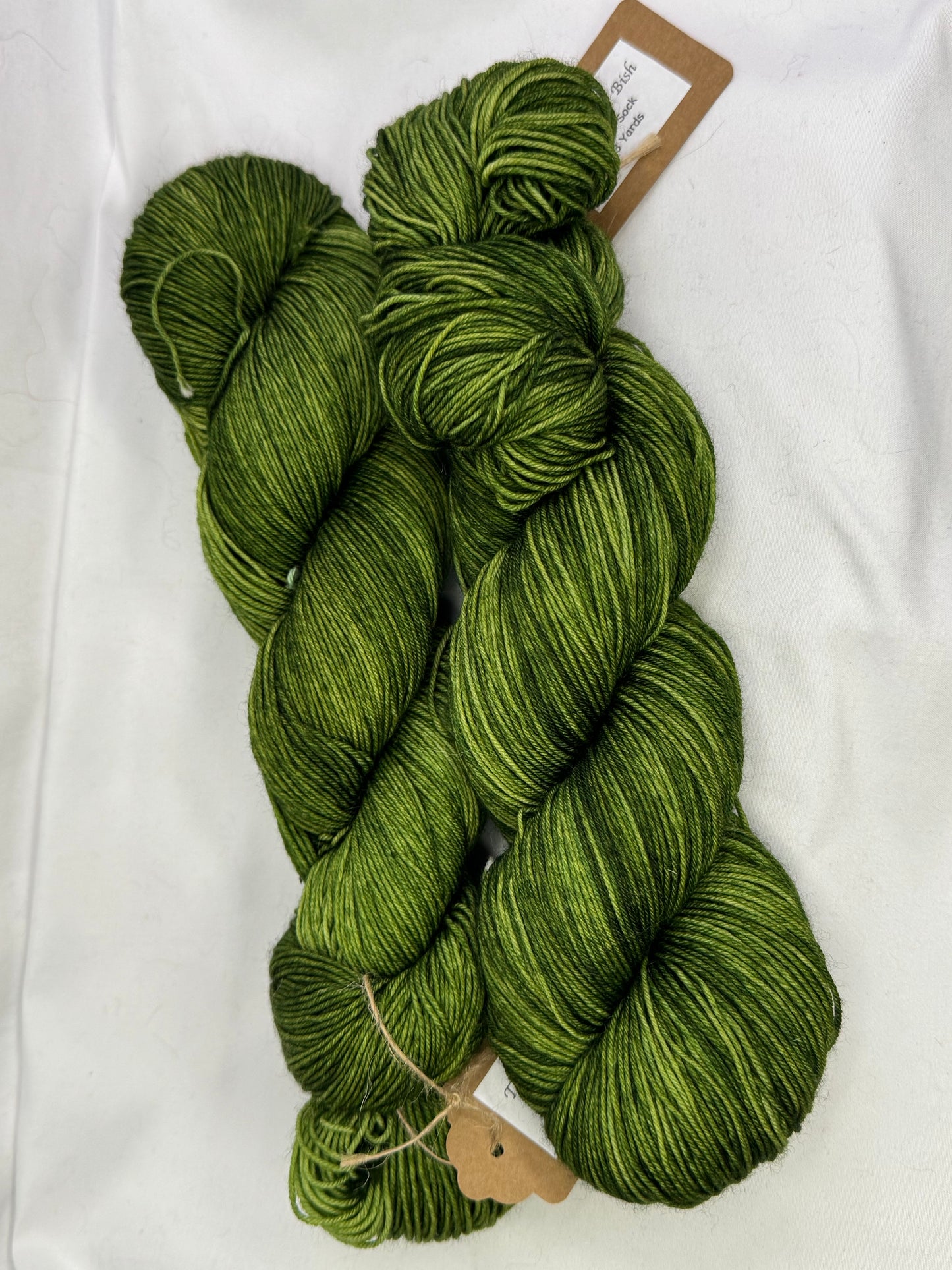 Evelyn's Sock~Avocado~Hand Dyed~Superwash Merino Nylon~463 Yards
