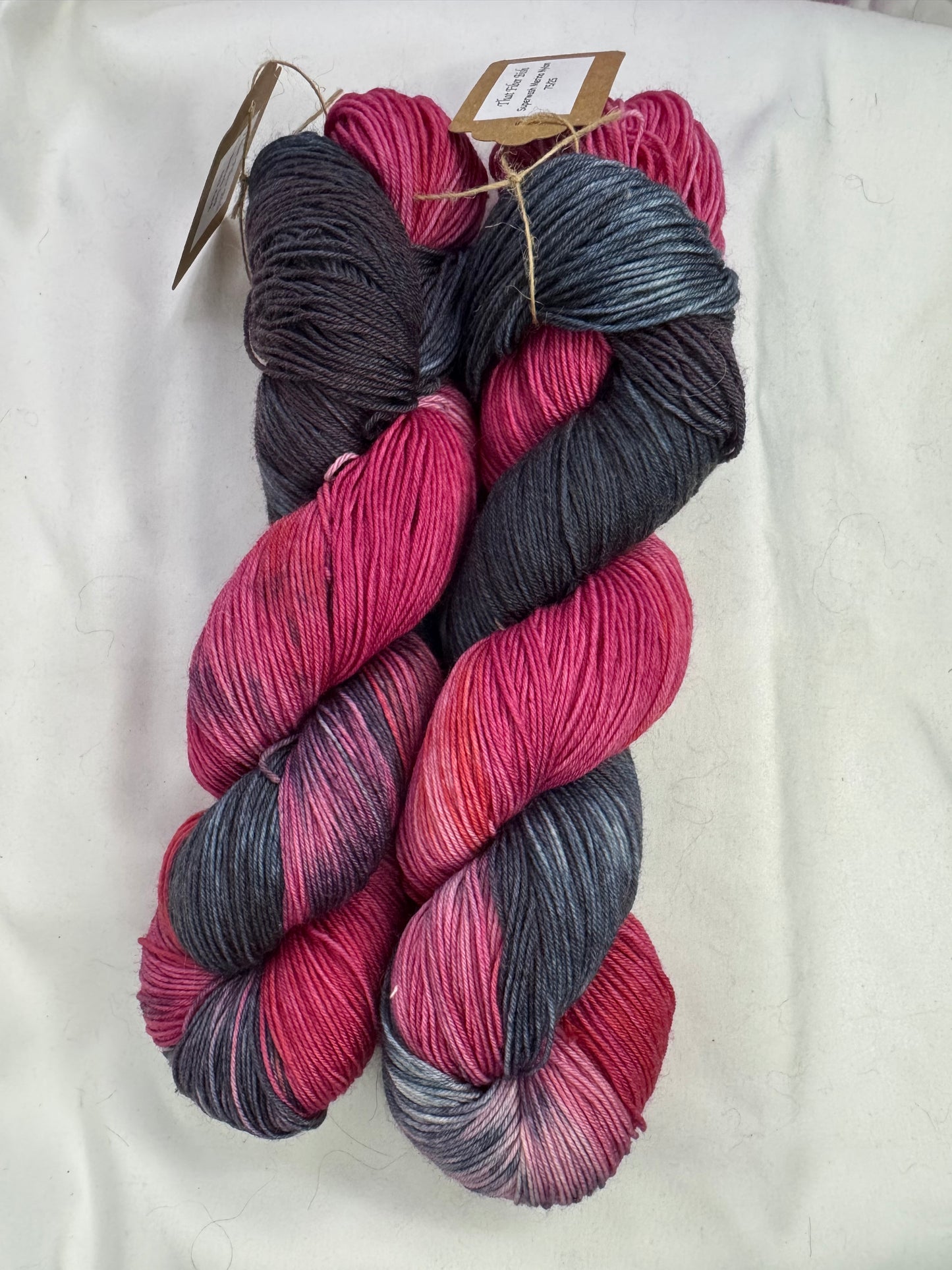 Evelyn's Sock~Muted Pinky~Hand Dyed~Superwash Merino Nylon~463 Yards