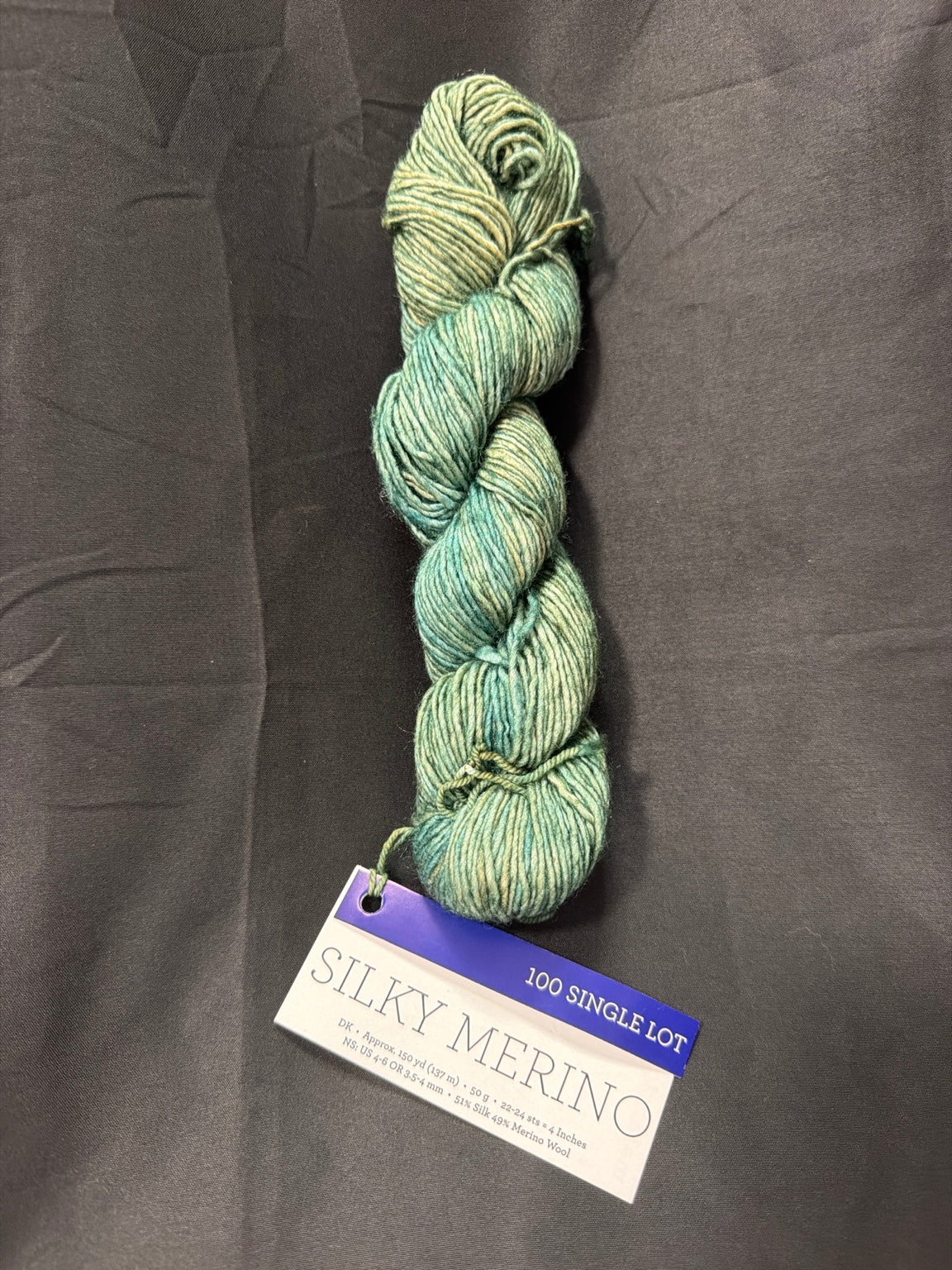 Silky Merino~Malabrigo~Sage & Silk~51% Silk & 49% Merino~DK