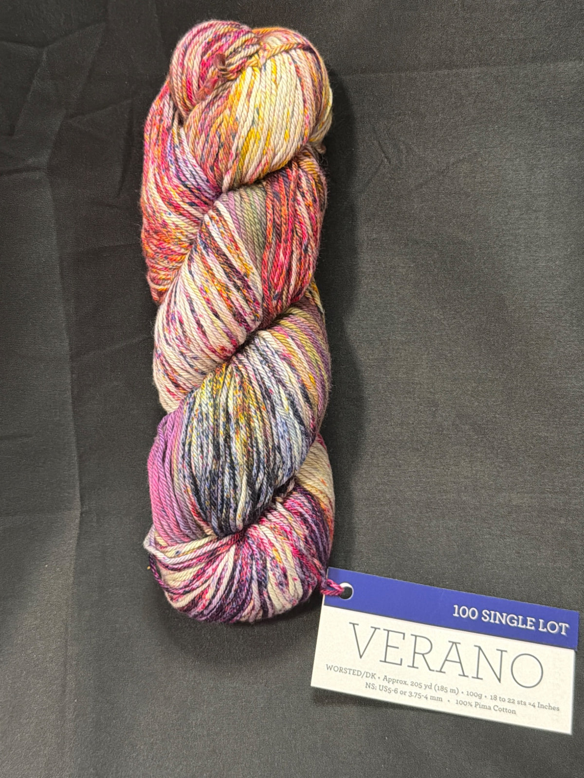 Verano ~ Malabrigo ~ "Carnival Crush" 100% Pima Cotton ~Worsted/DK