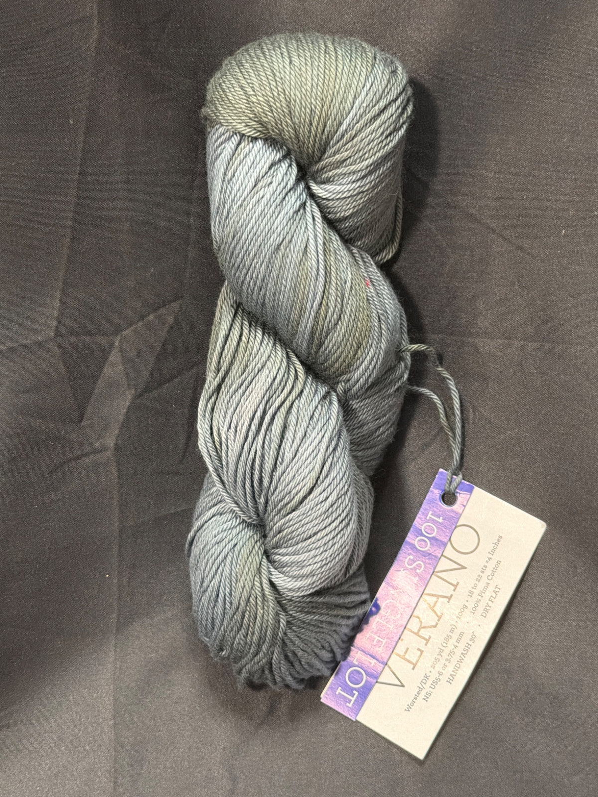 Verano ~ Malabrigo ~ "Coastal Sage" 100% Pima Cotton ~Worsted/DK