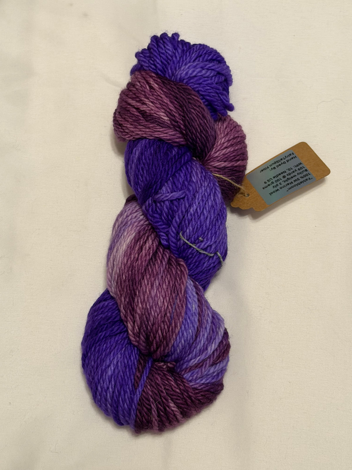 "Fablebloom" ~ FairyTailSpun Fiber ~ 100% Superwash Merino Wool ~ Bulky