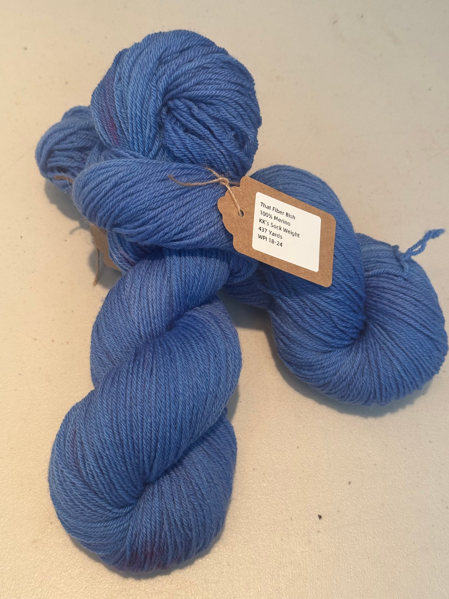 KK's Sock~Blueberry~Hand Dyed~100% Merino~437 Yards