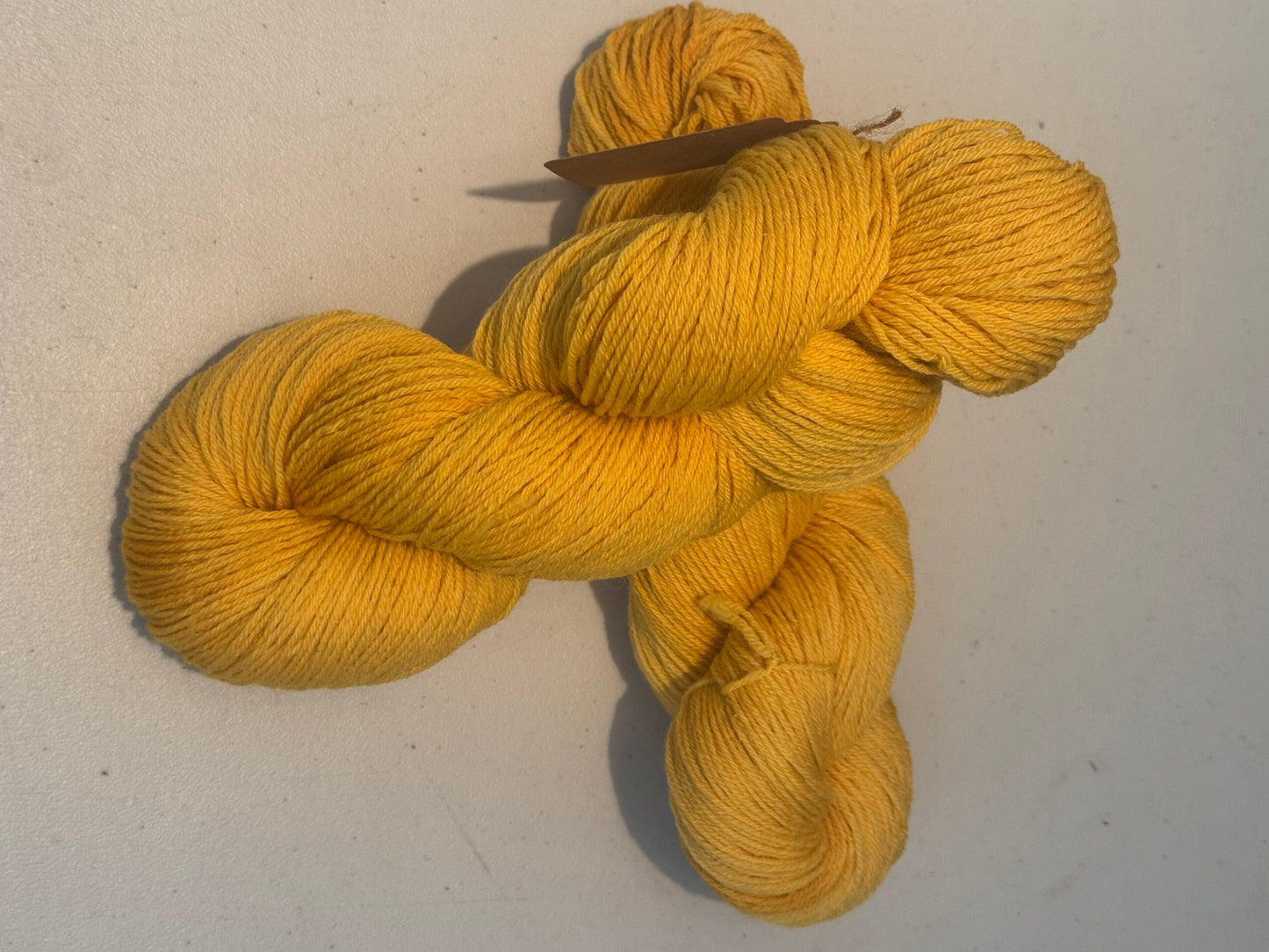 KK's Sock~Mustard~Hand Dyed~100% Merino~437 Yards