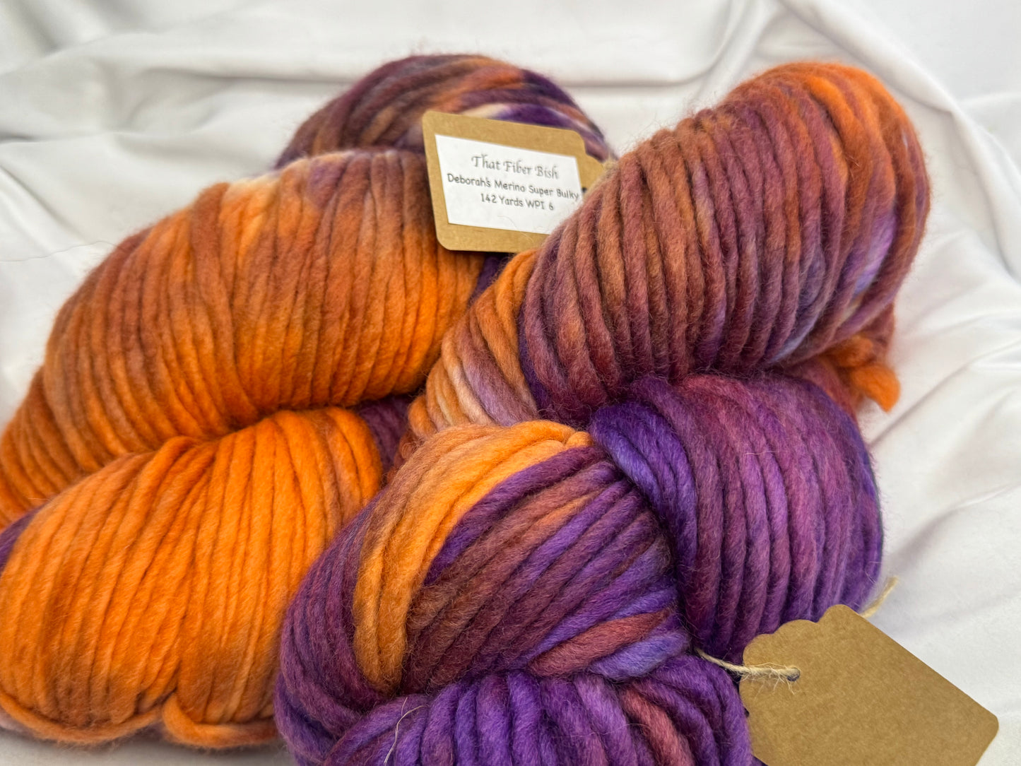 Deborah's Super Chunky Merino~Fusion~Hand Dyed~100% Merino~142 Yards