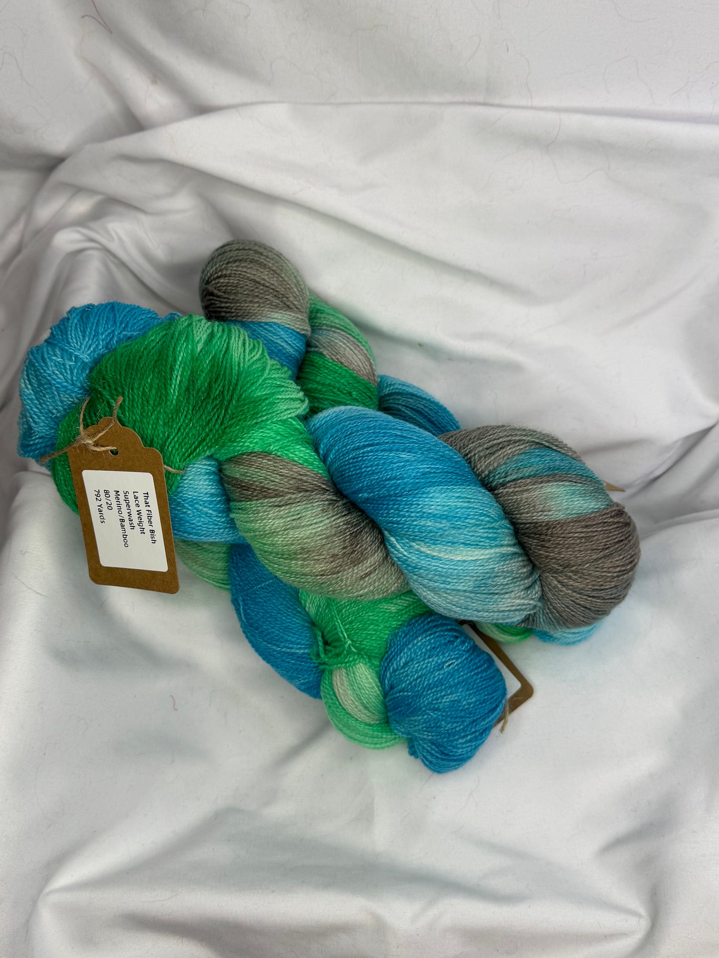 Lace Weight~Superwash Merino Wool & Bamboo~Hand Dyed Yarn~792 Yards