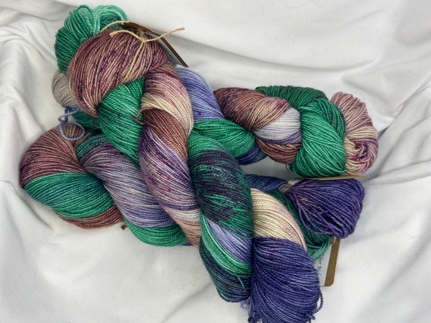 Rhoda's Sock~Mountain Range~Hand Dyed Yarn-400 Yards-Each Skein~Superwash Merino Nylon 80/20