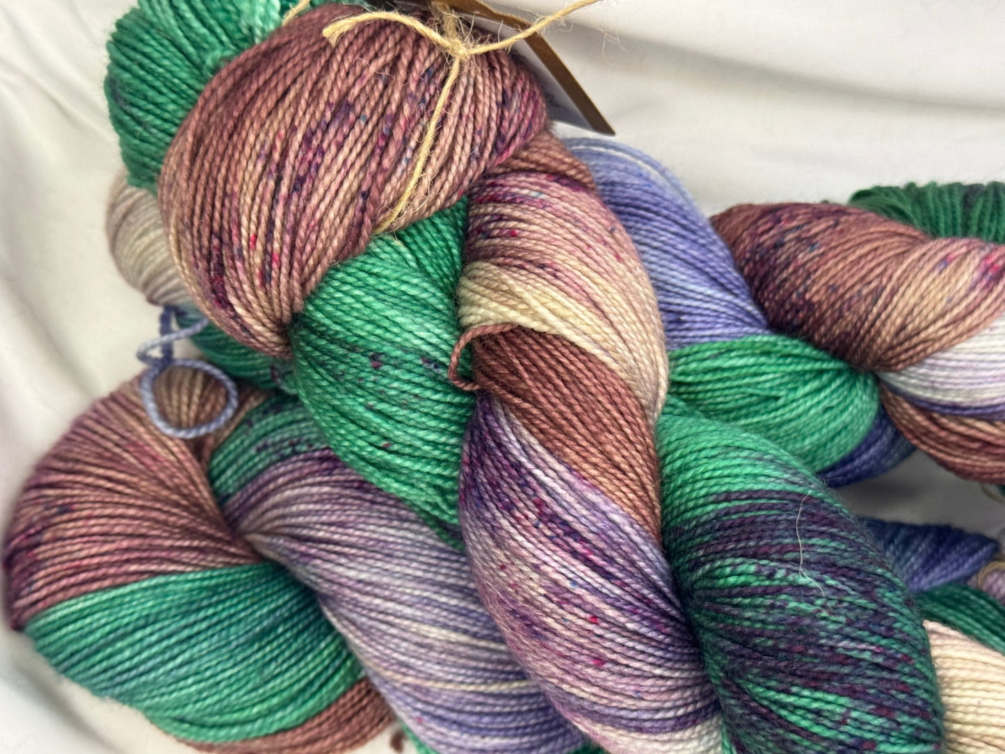 Rhoda's Sock~Mountain Range~Hand Dyed Yarn-400 Yards-Each Skein~Superwash Merino Nylon 80/20