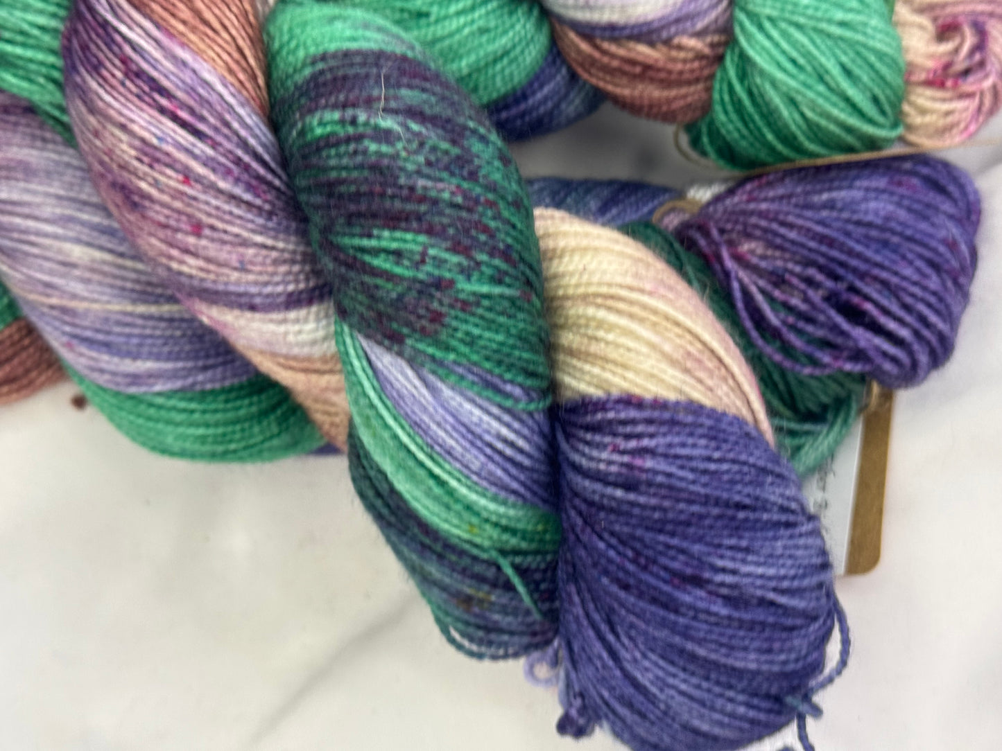 Rhoda's Sock~Mountain Range~Hand Dyed Yarn-400 Yards-Each Skein~Superwash Merino Nylon 80/20