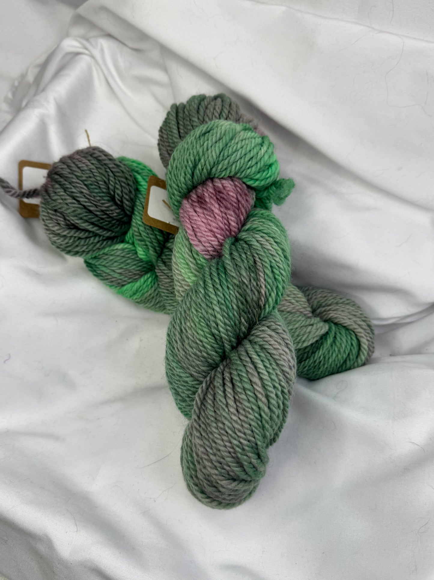 Corriedale Chunky Weight~Lily~Hand Dyed Yarn~109 Yards Each Skein