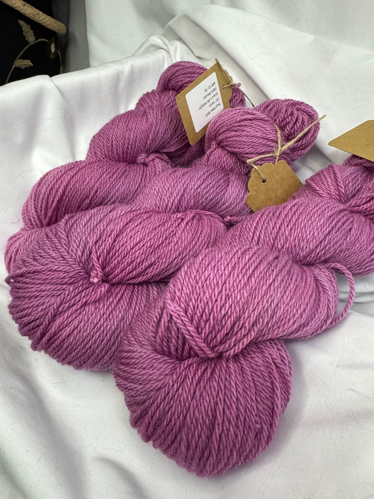 Grace's Merino~Magenta~DK Weight-Hand Dyed Yarn~251 Yards
