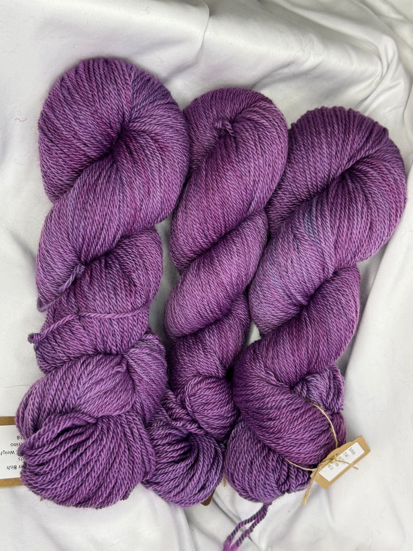 Grace's Merino~Purple~DK Weight-Hand Dyed Yarn~251 Yards