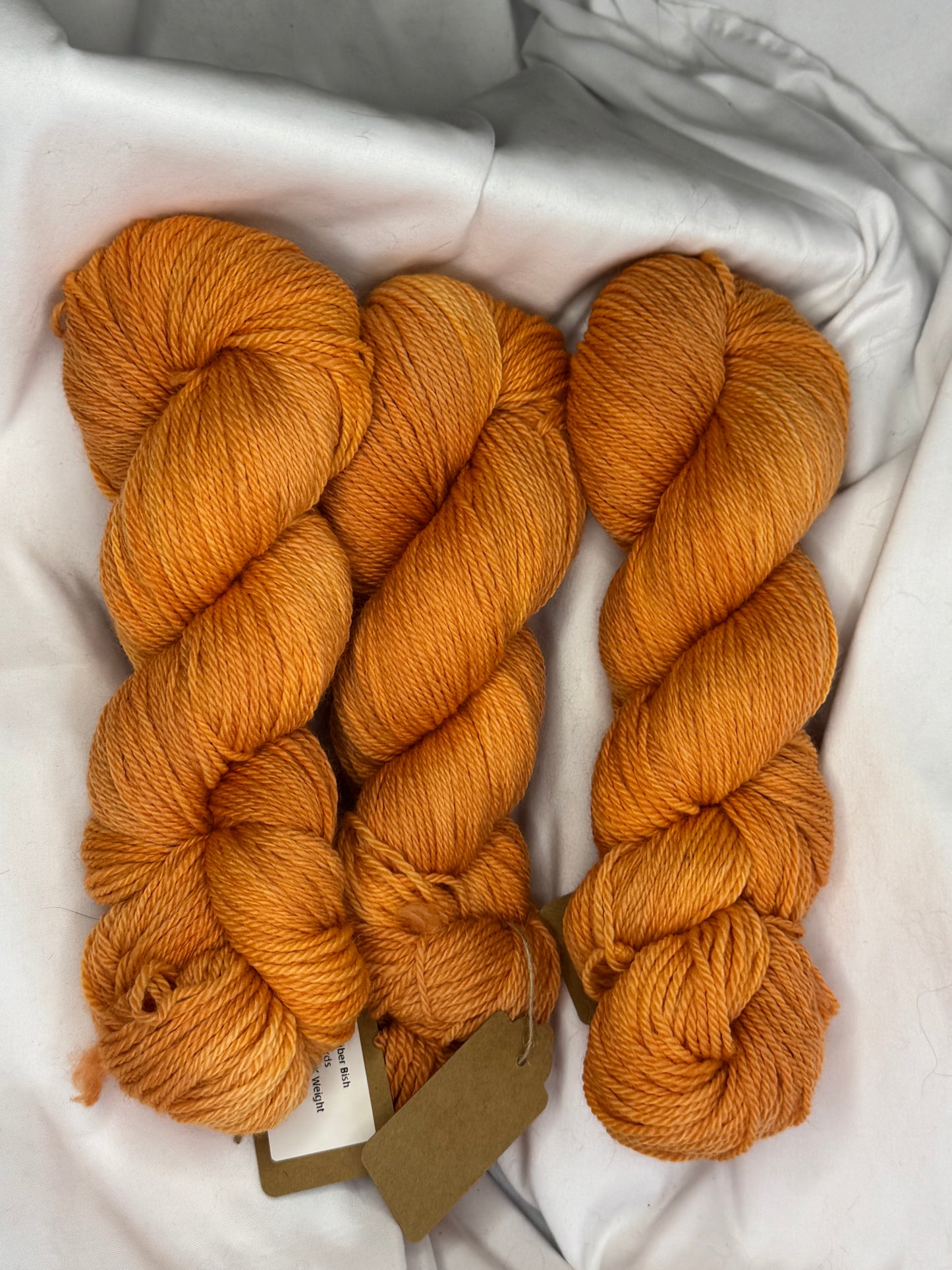 Grace's Merino~Orange~DK Weight-Hand Dyed Yarn~251 Yards