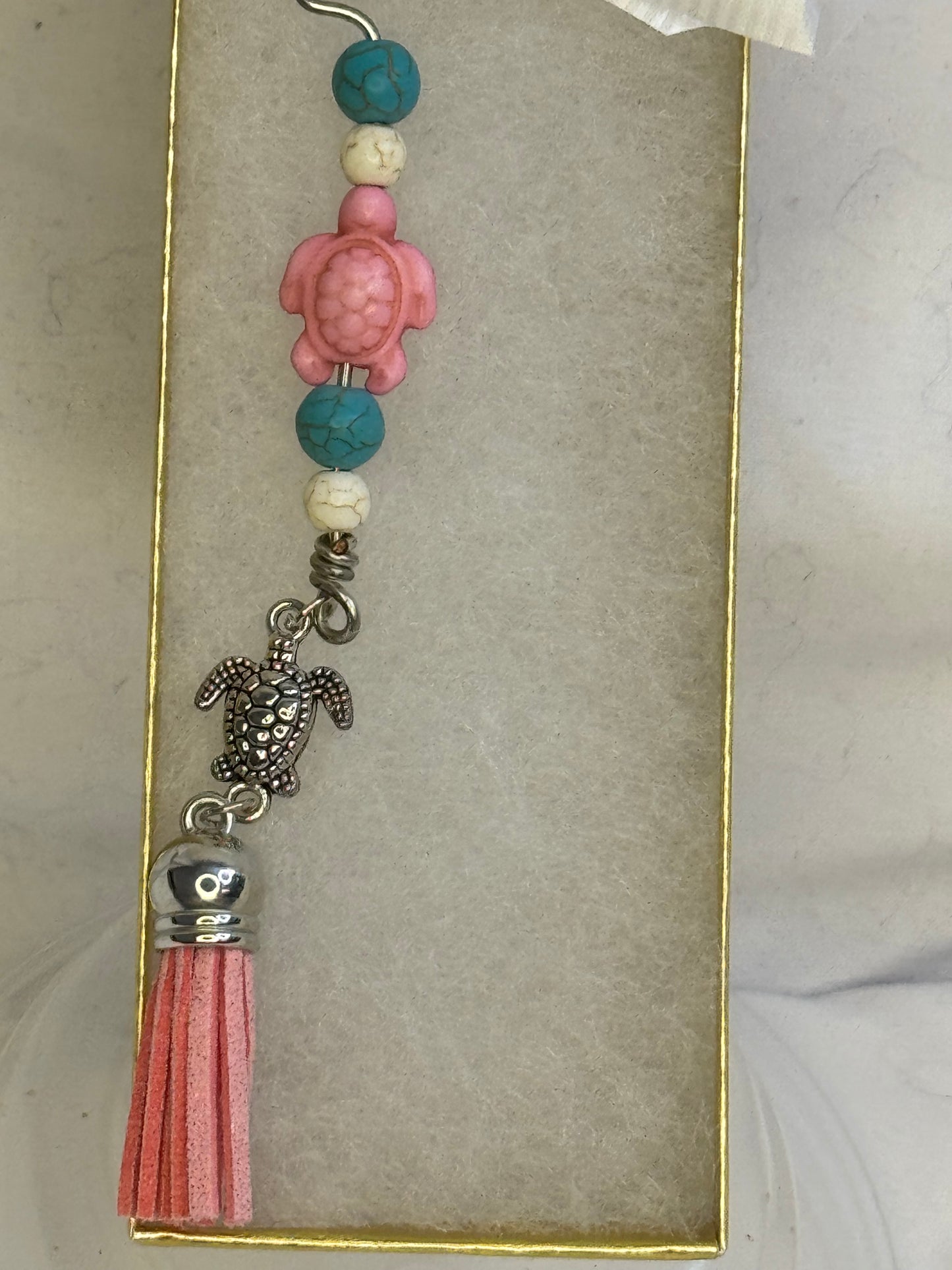 Orifice Hook for Spinning Wheel~Turtle with Tassel