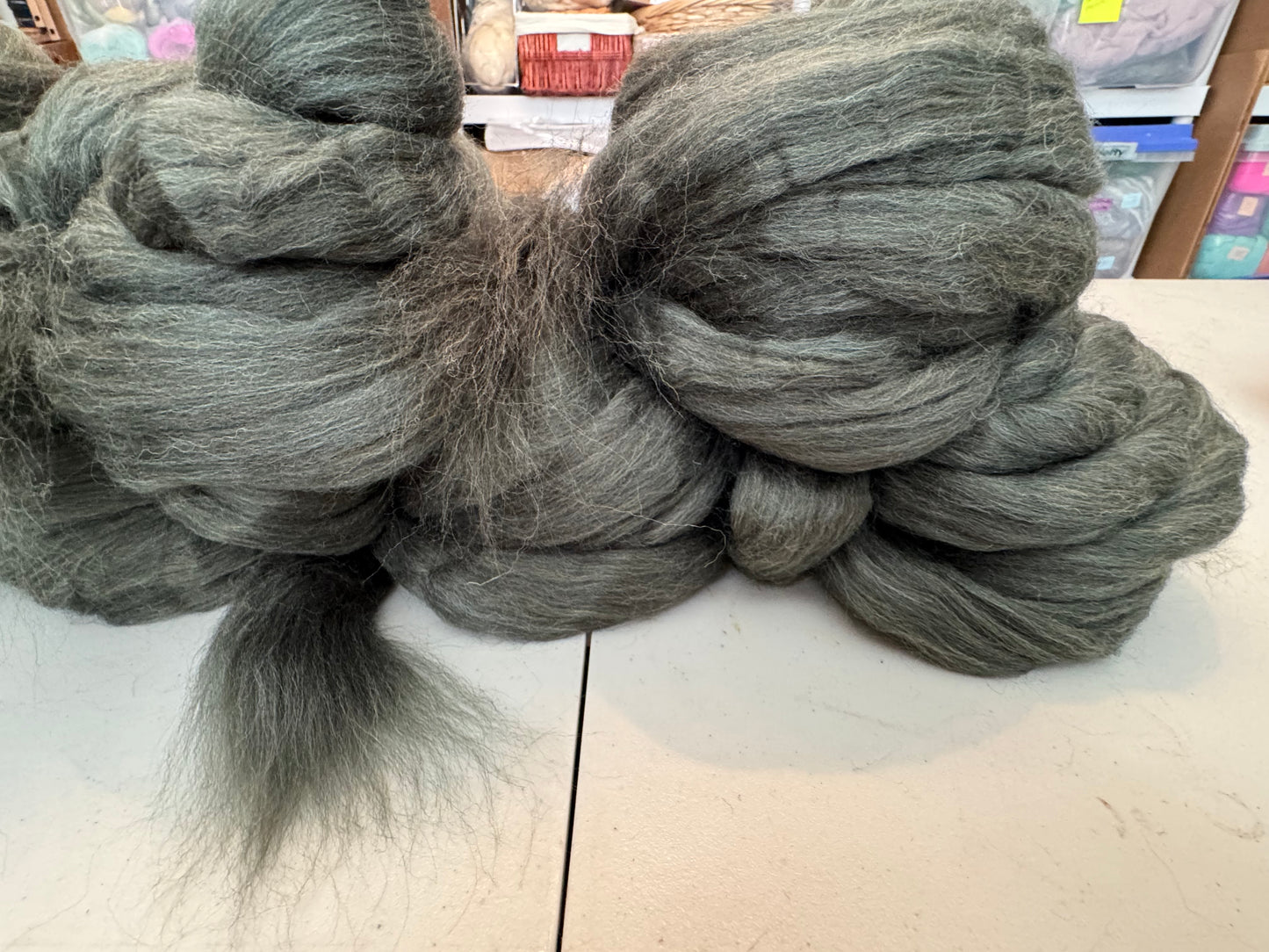 Speckle Recycled Wool~Green