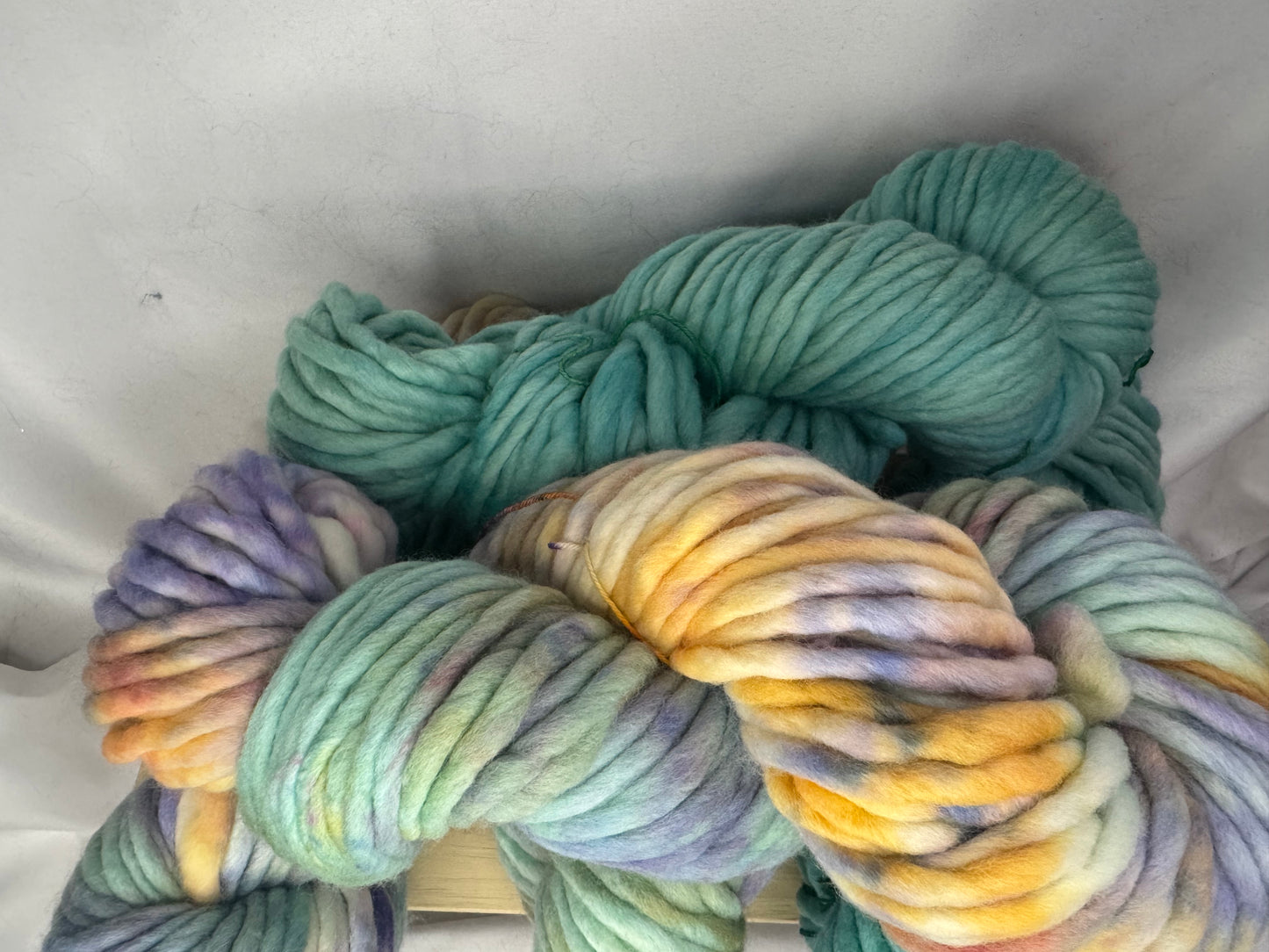 Christina's Super Bulky~Spring Fling~Hand Dyed Yarn-60 Yards-Each Skein~Merino 20.5 Micron