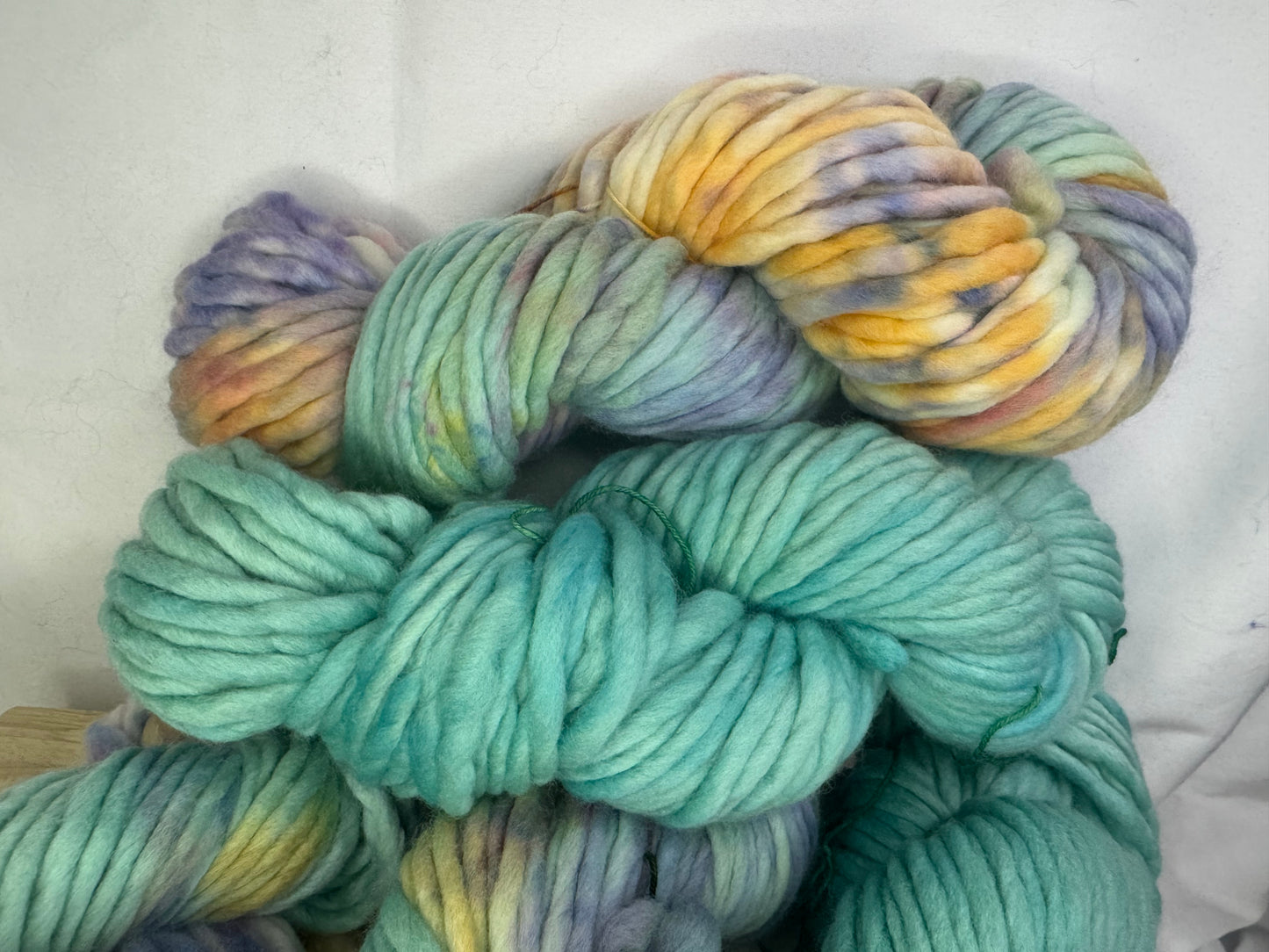 Christina's Super Bulky~Spring Fling~Hand Dyed Yarn-60 Yards-Each Skein~Merino 20.5 Micron