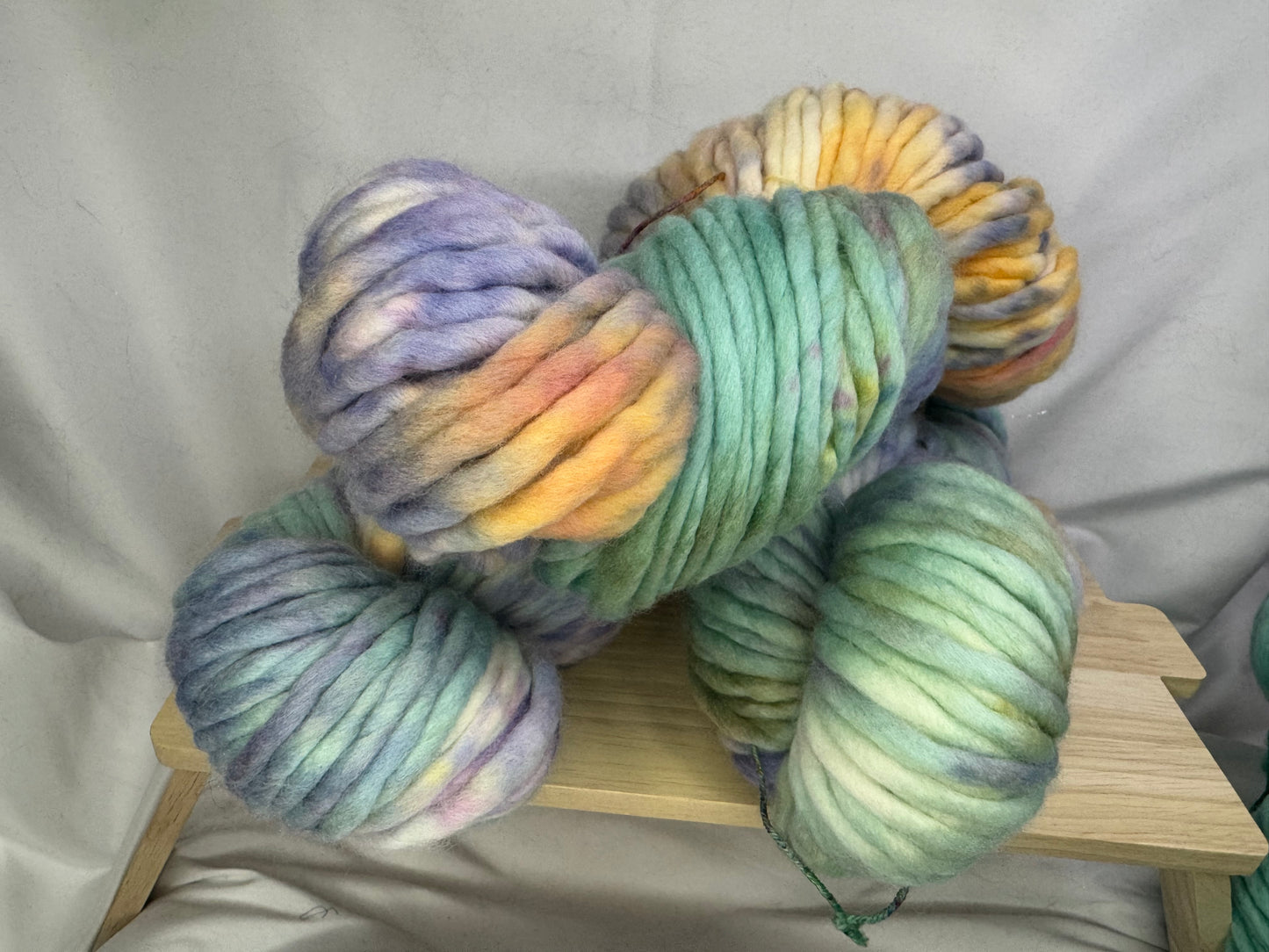 Christina's Super Bulky~Spring Fling~Hand Dyed Yarn-60 Yards-Each Skein~Merino 20.5 Micron