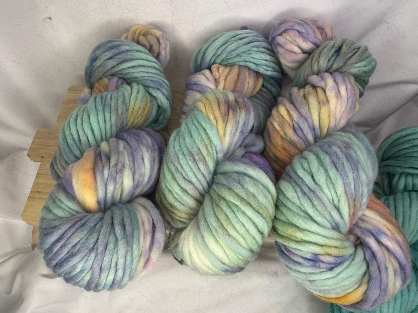 Christina's Super Bulky~Spring Fling~Hand Dyed Yarn-60 Yards-Each Skein~Merino 20.5 Micron