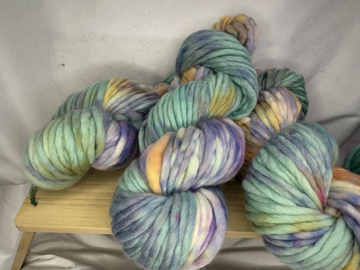 Christina's Super Bulky~Spring Fling~Hand Dyed Yarn-60 Yards-Each Skein~Merino 20.5 Micron