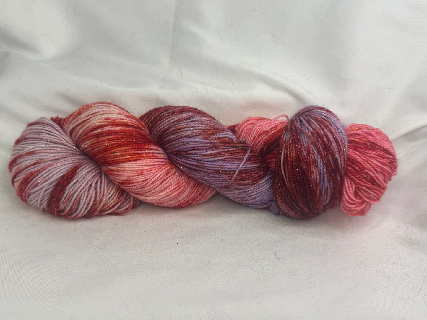 "Sock Set" Bubble Yum~437 Yard Full Skein & 87 Yard Mini Skein~Hand Dyed
