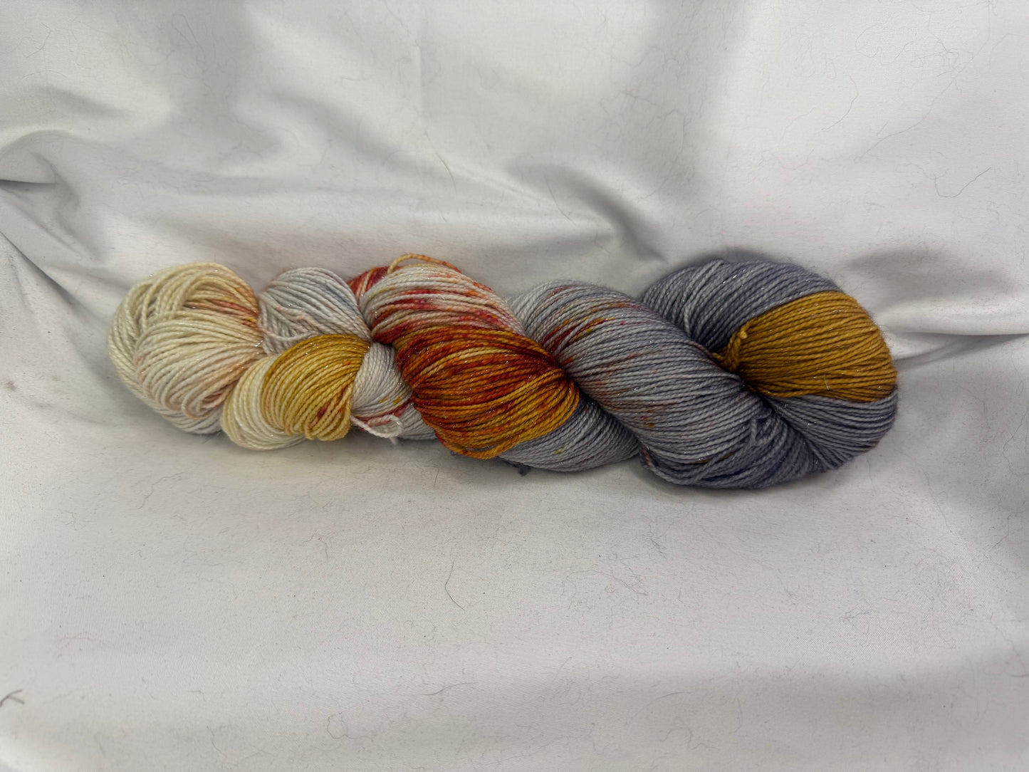 "Sock Set" Bronze Dust~437 Yard Full Skein & 87 Yard Mini Skein~Hand Dyed