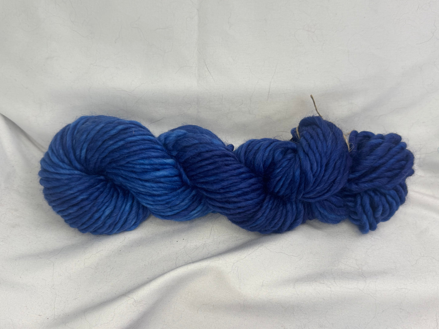 Genevieve's Super Bulky~Blue Hues~Hand Dyed Yarn-76 Yards-Each Skein~Superwash Merino Nylon 80/20