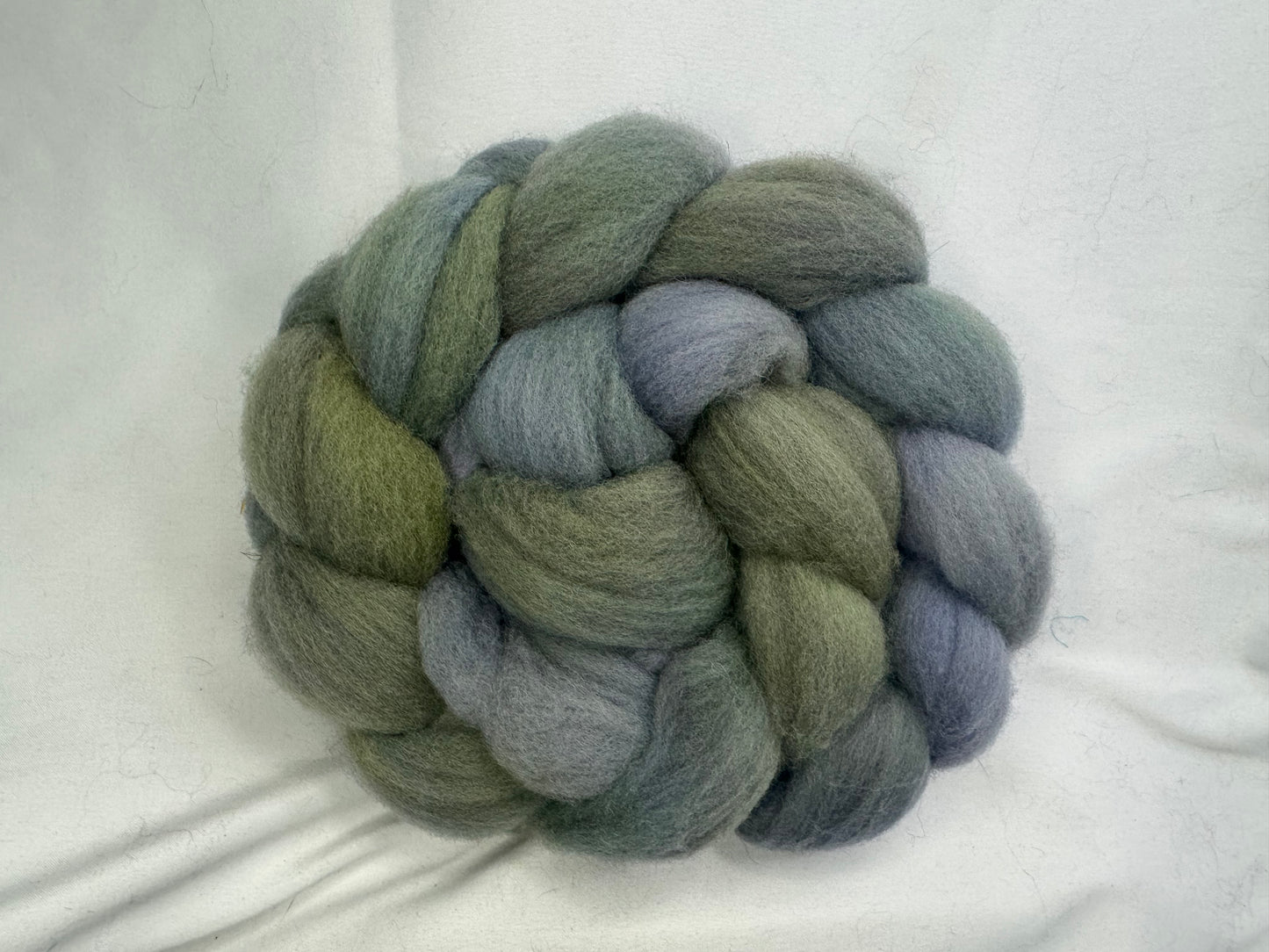 Cheviot Cross Wool Hand Dyed 4 oz Braid~USA Farm Blend(L56-S-23)
