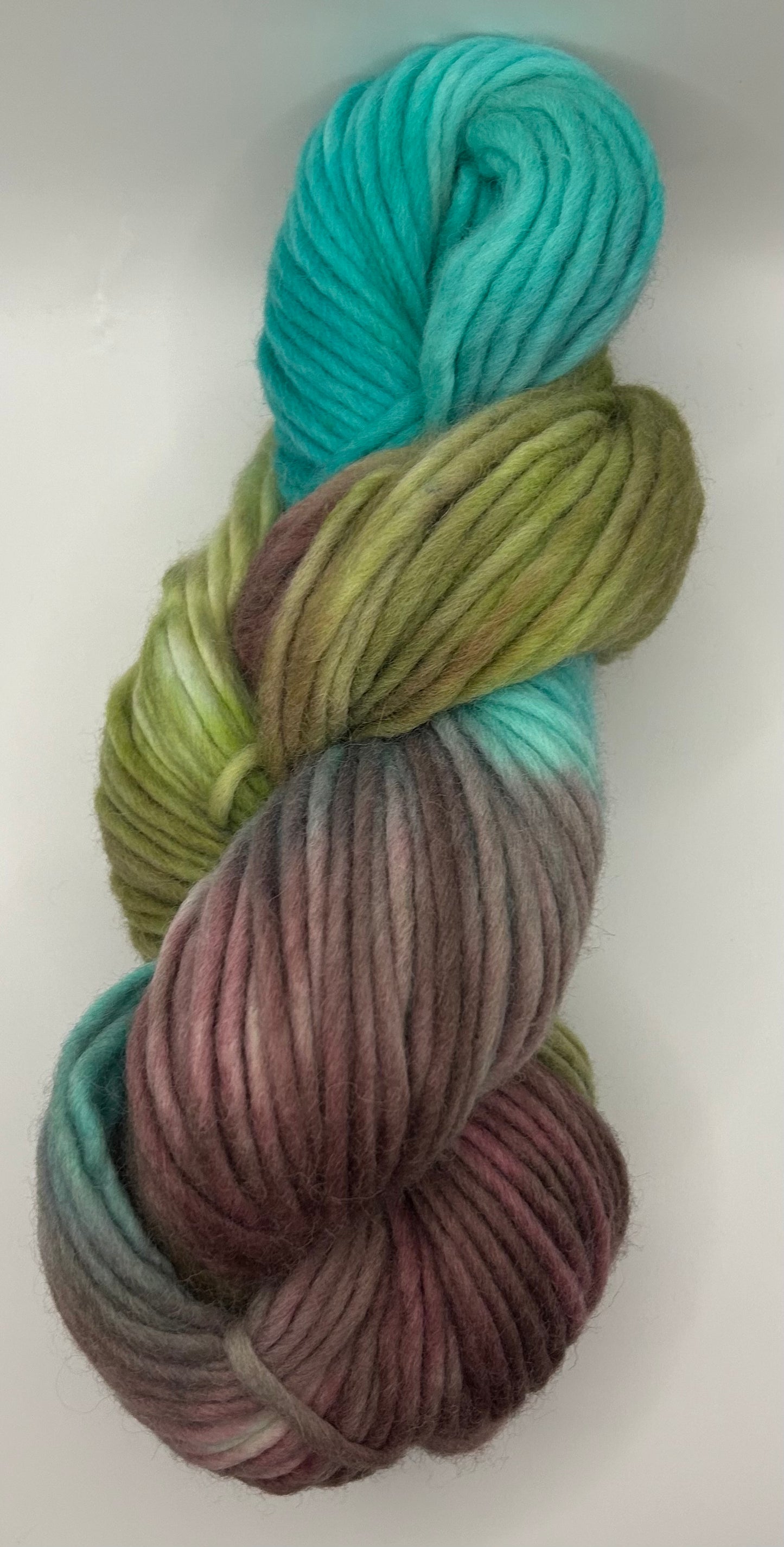 Pistachio Breeze~Hand Dyed~1 Skein~Corriedale~Super Chunky Weight~(SCCY-S-02)