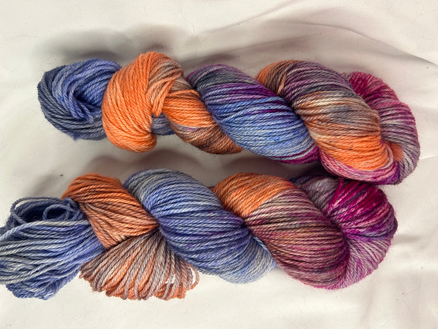 Sun Crest~Hand Dyed Yarn~1 Skein~Superwash Cheviot DK Weight
