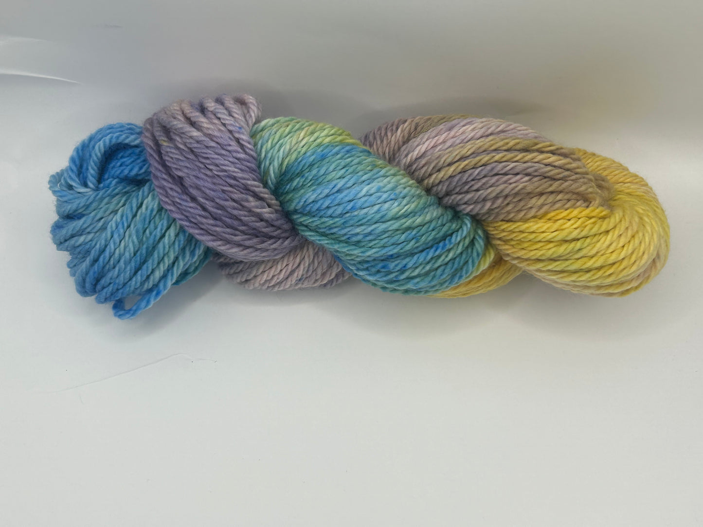 Sun Over The Valley~Hand Dyed Yarn~109 yards~Chunky Weight~100 % Merino