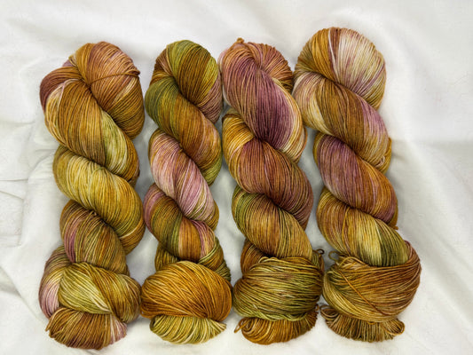 Un-Basic Sock~Heirloom Petals~75%Superwash Merino Wool 25% Nylon-463 Yards-WPI 24