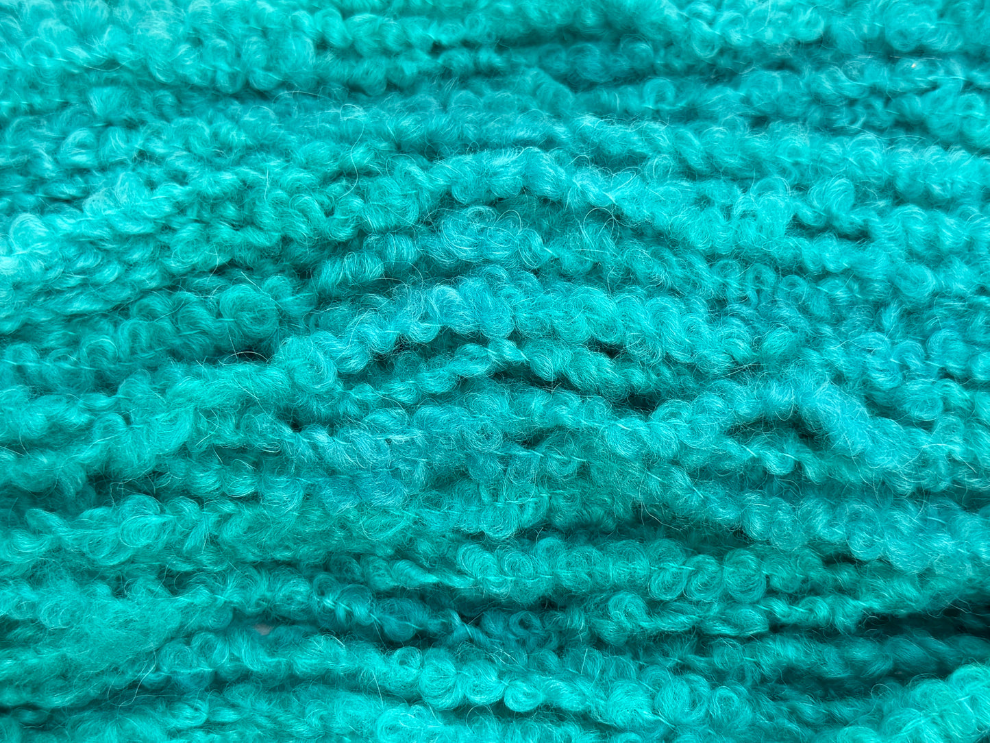 Tide Pool~ Super Bulky Boucle~ 70/30 Highland Wool & Superfine Alpaca