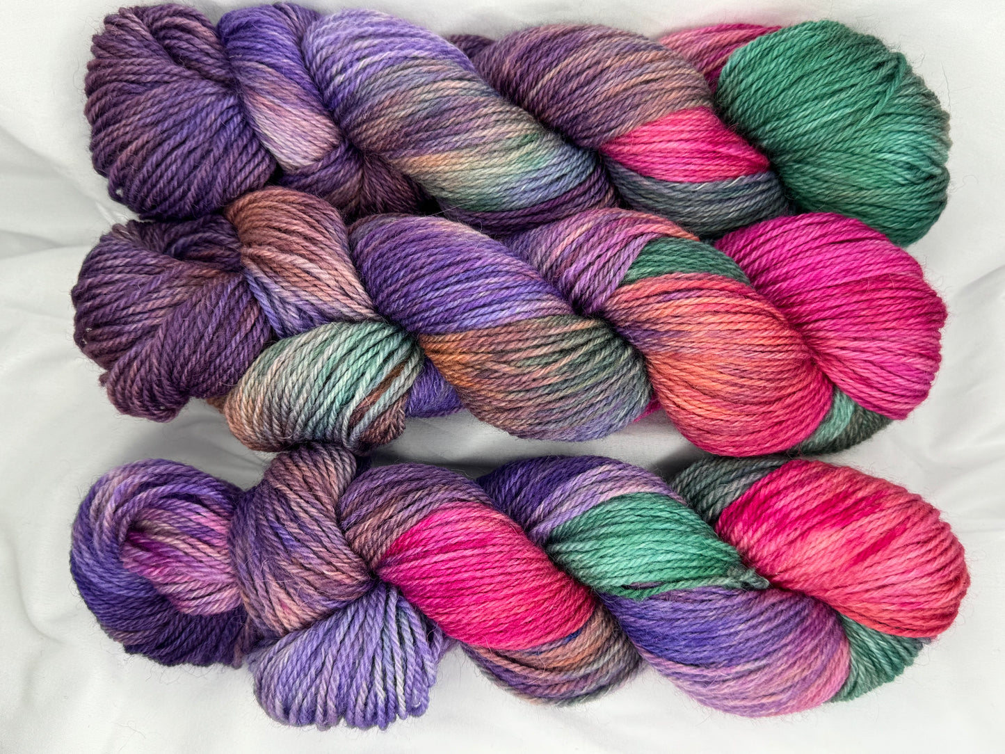 Northern Lights~Hand Dyed Yarn-251 Yards-Each Skein~Superwash Cheviot DK Weight-Discounted