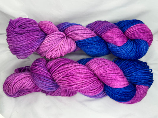 Painted Rose~Hand Dyed Yarn-251 Yards-Each Skein~Superwash Cheviot DK Weight-Discounted